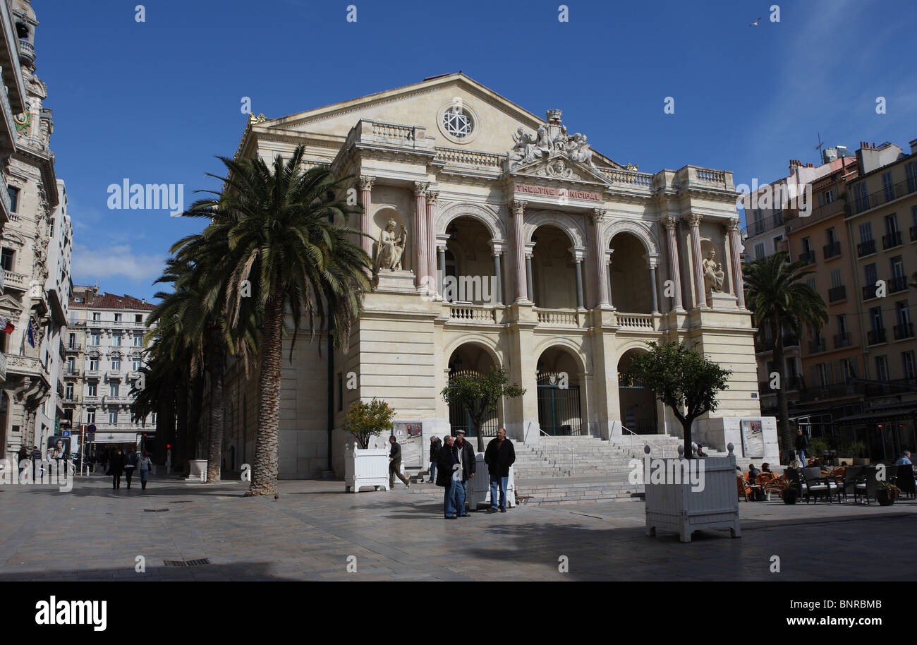 Theatre Municipal, Place Victor Hugo in Toulon, Frankreich. Stockfoto