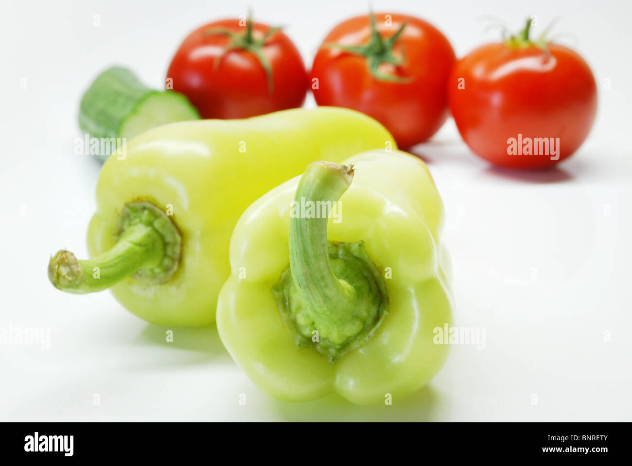 Zusammensetzung von frischem Gemüse Stockfoto