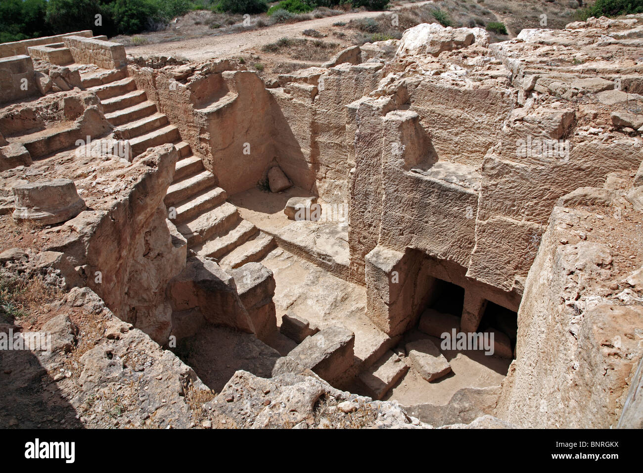 Gräber der Könige Kato Pafos Paphos Zypern EU Europäische Union Europa Stockfoto