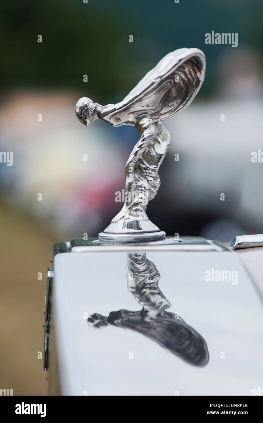 Rolls-Royce, Spirit of Ecstasy, der Kühlerfigur auf dieser klassischen britischen Oldtimer Stockfoto