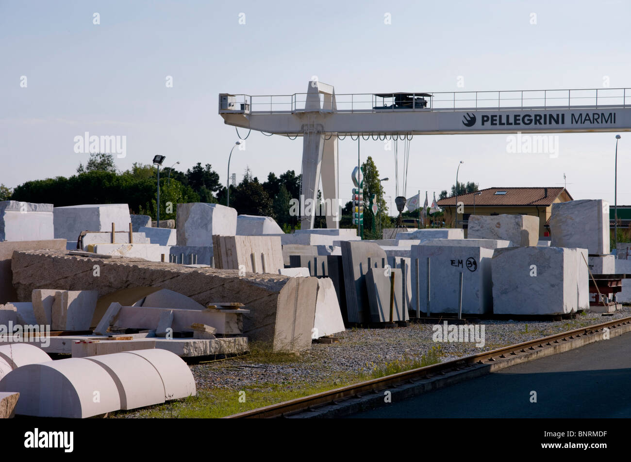 Europa, Italien, Toskana, Carrara-Marmor Stockfoto
