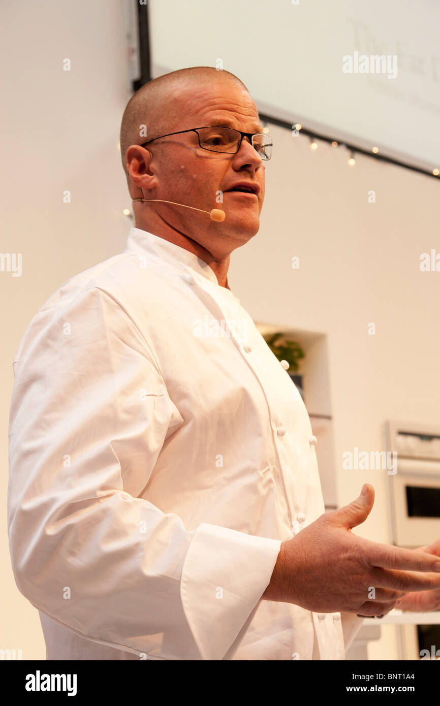 TV-Koch und Besitzer des Fat Duck Heston Blumenthal Stockfoto