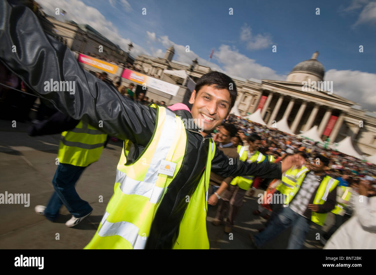 Diwali Feiern finden statt am Trafalgar Square in London Stockfoto