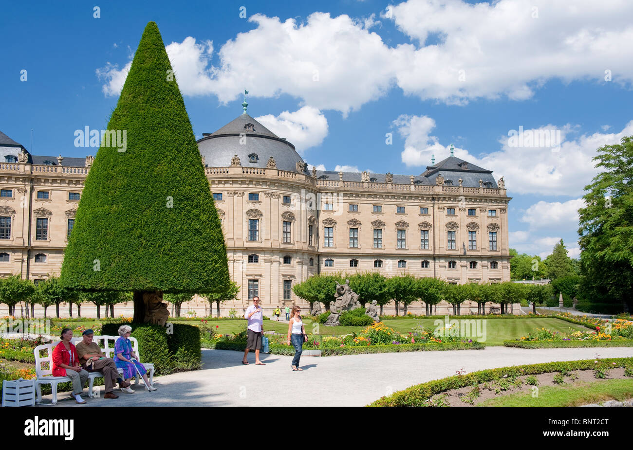 Die Residenz in Würzburg Stockfoto