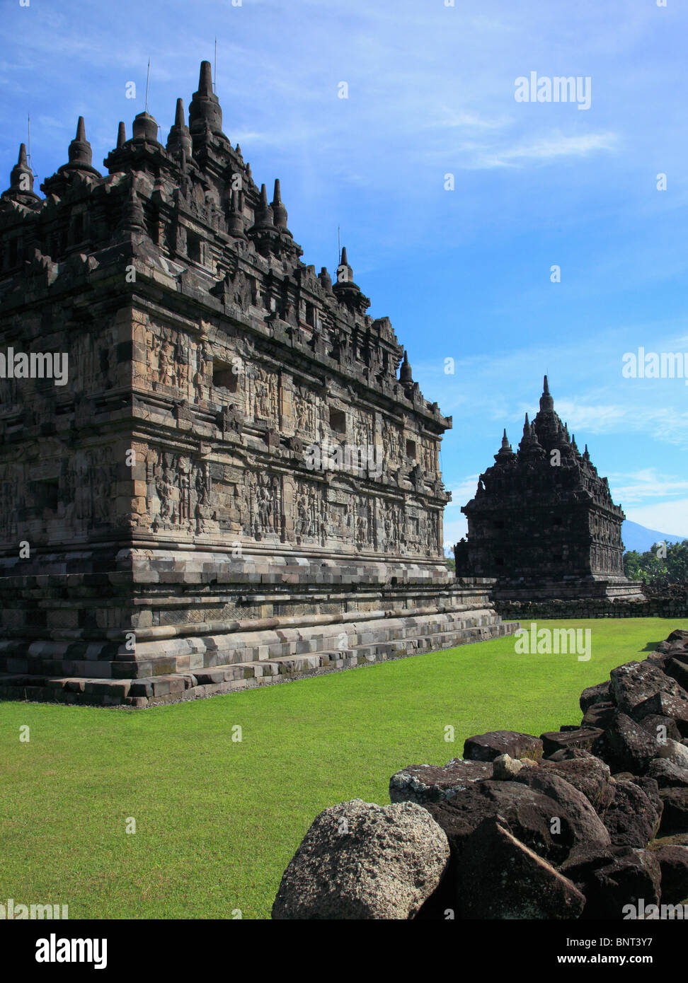 Indonesien, Java, Prambanan, Plaosan Lor hindu-Tempel, Stockfoto