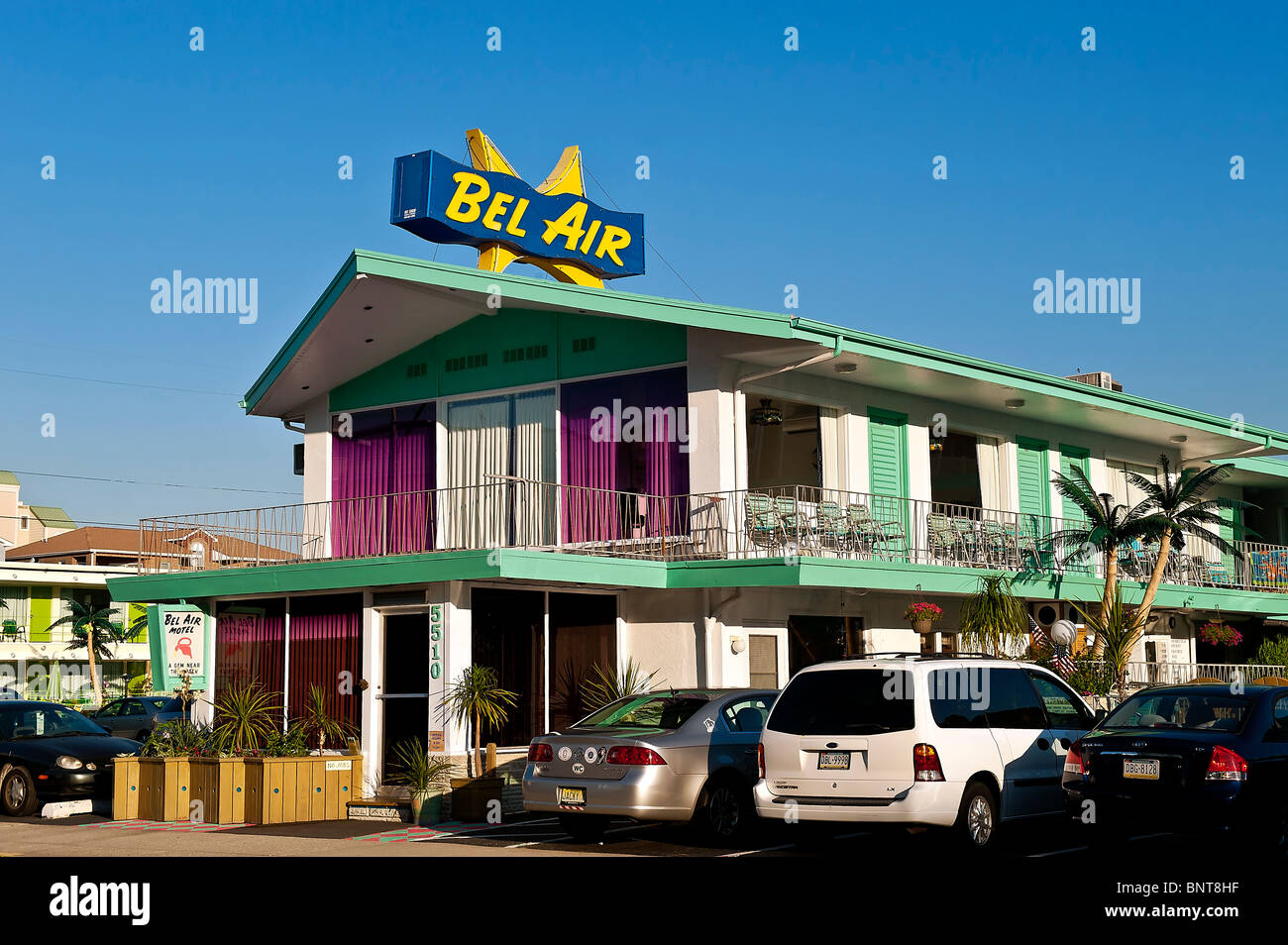 Bel Air Motel, Wildwood, New Jersey, USA Stockfoto