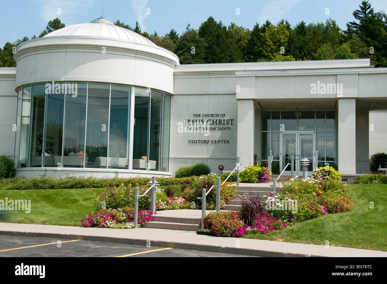 Die Kirche Jesu Christi der Heiligen der letzten Tage Visitor Center, Palmyra New York USA. Stockfoto