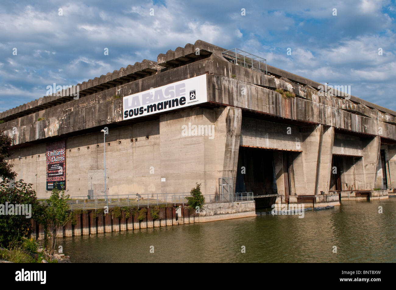 Das u-Boot Basis Exhibition Centre, Bordeaux, Frankreich Stockfoto
