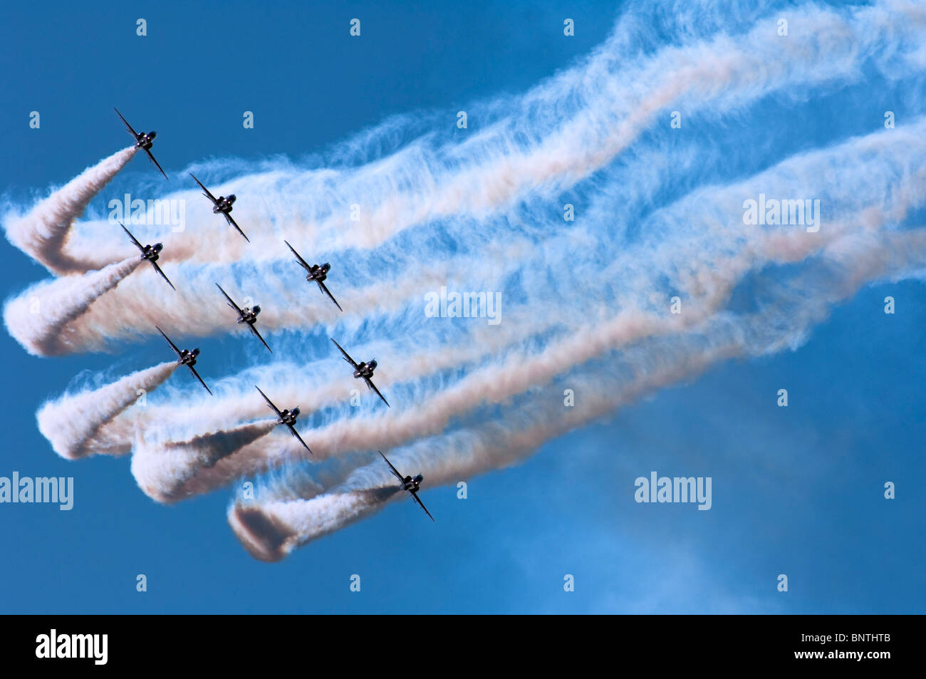 Royal Air Force display Team der Red Arrows Stockfoto