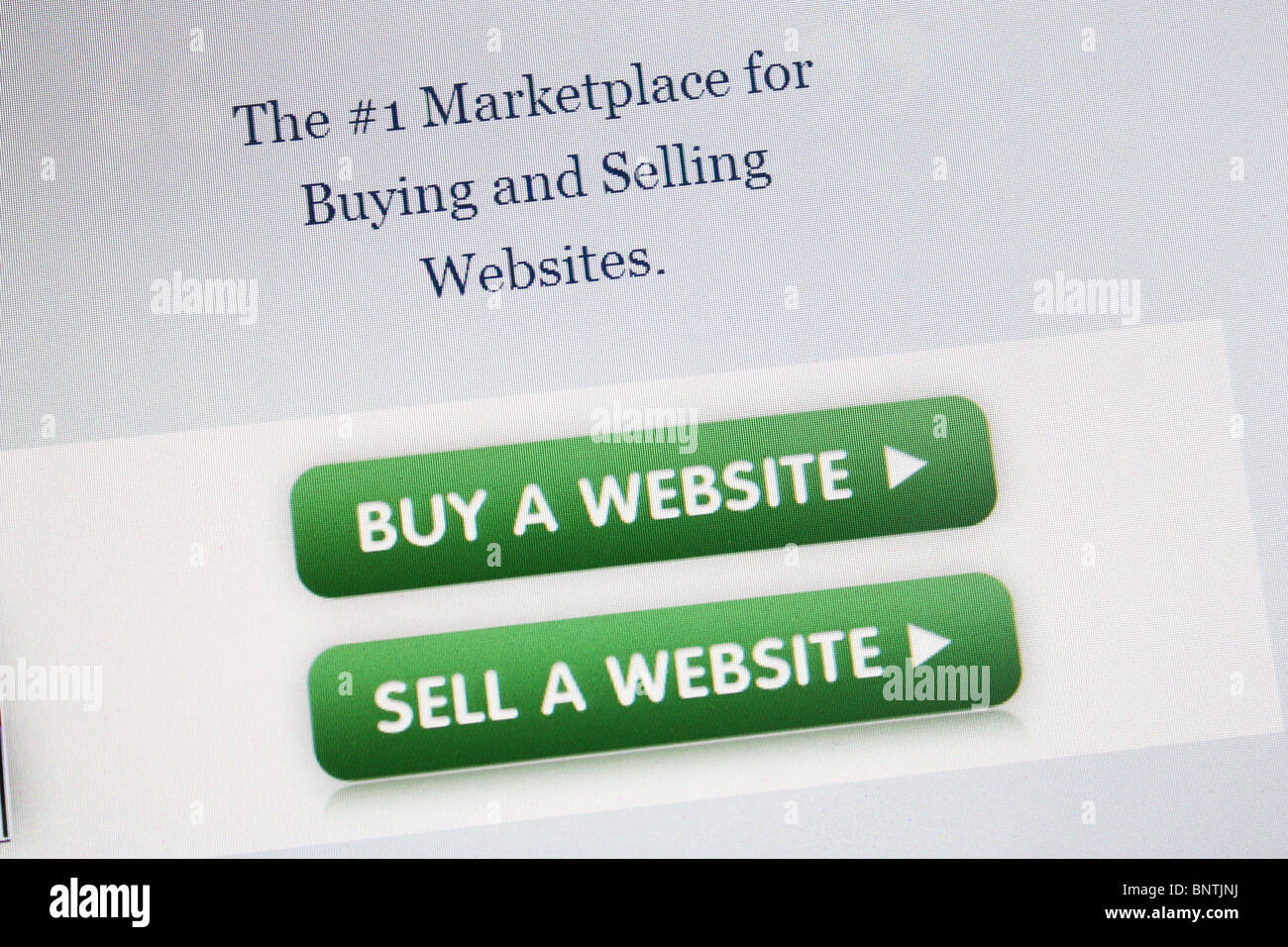 Flippa kaufen verkaufen websites Stockfoto
