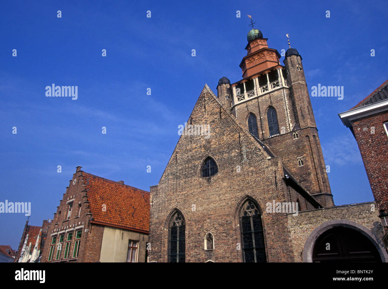Kirche von Jerusalem, Jeruzalemkerk, 15. Jahrhundert Kirche, die römisch-katholische Kirche, Stadt Brügge, Westflandern, Belgien Stockfoto