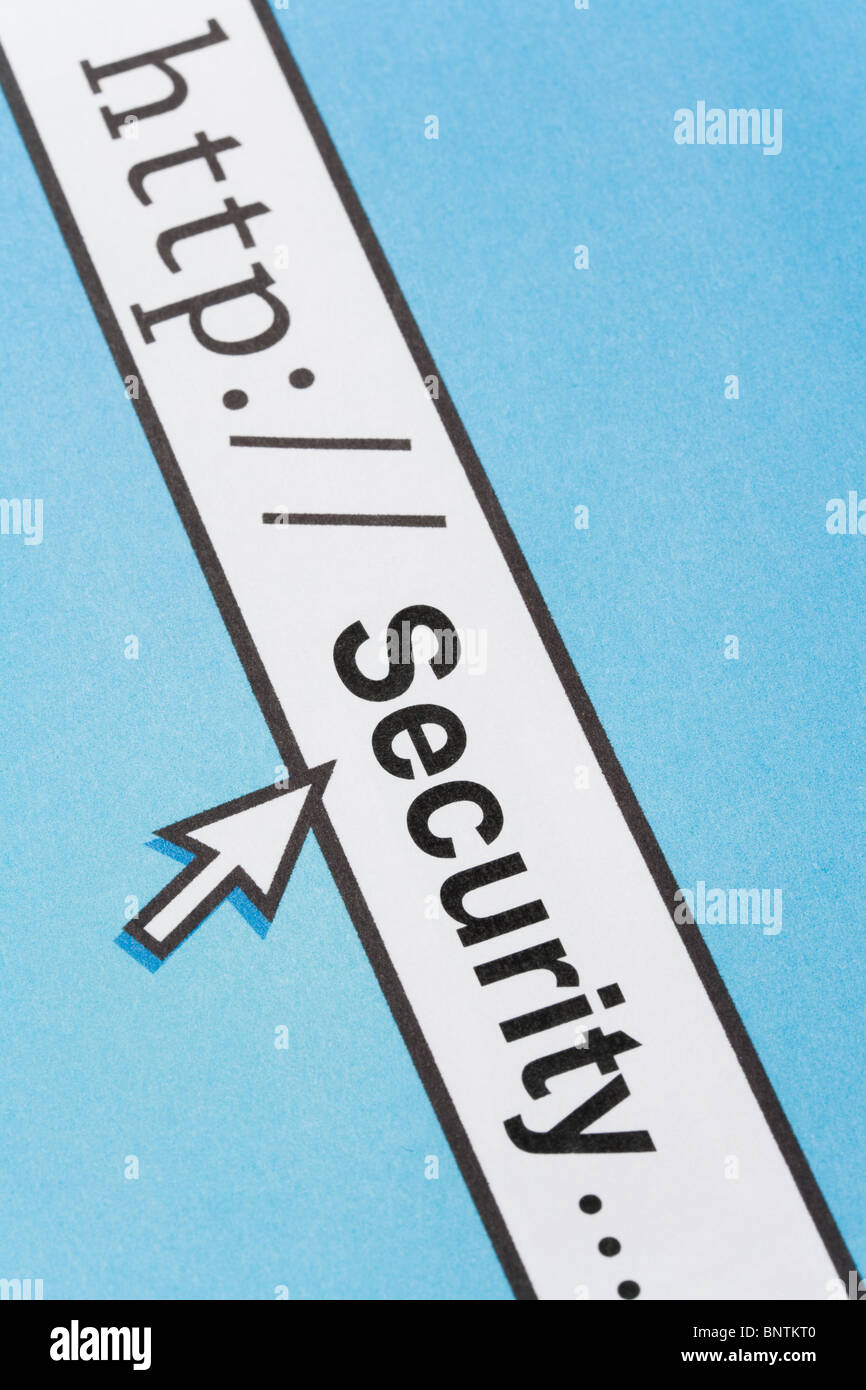 Konzept der Online-Sicherheit, Soziales Stockfoto