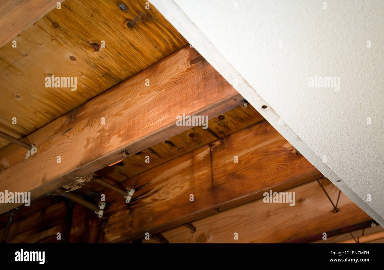 Home Interior Wasser Schaden für Hintergrund Stockfoto