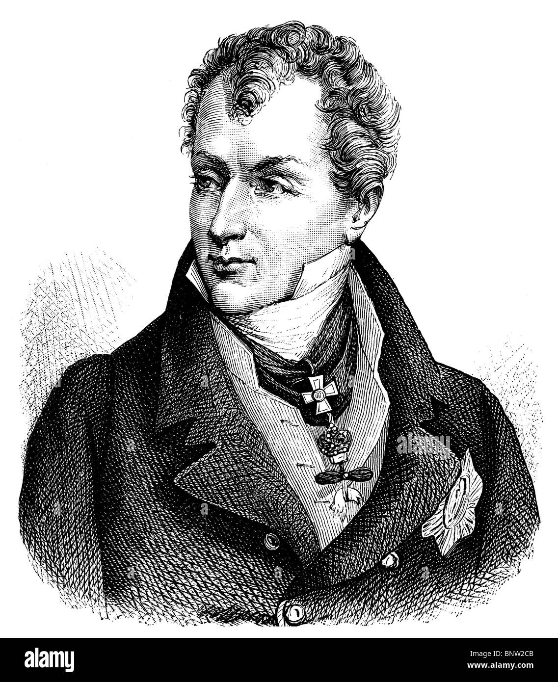Klemens Wenzel Fürst von Metternich (1773 – 1859), deutsch-österreichischer Politiker und Staatsmann Stockfoto
