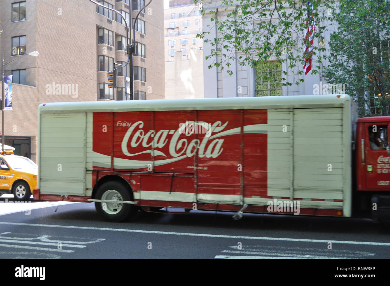Coca Cola LKW New York Straßen Stockfoto