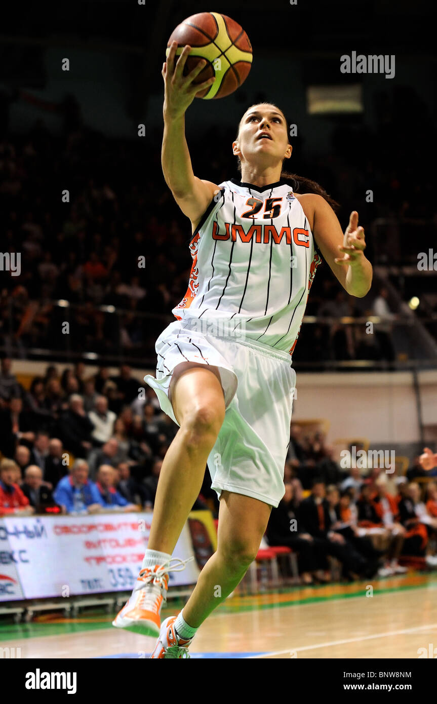 Svetlana ABROSIMOVA #25 Slam Dunk. Stockfoto