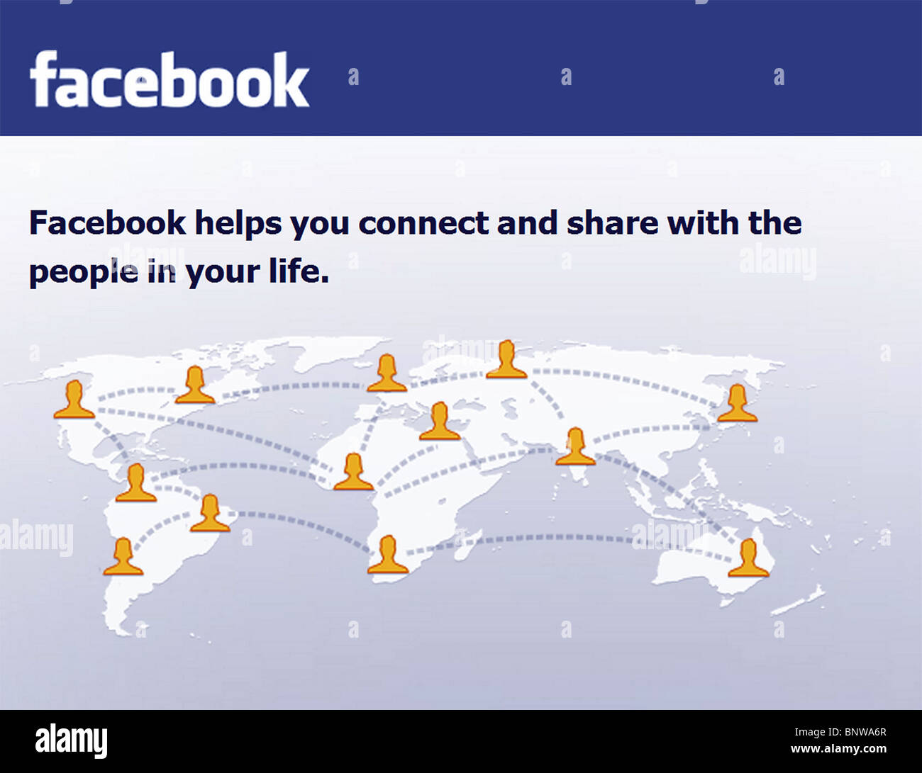 Facebook - social-networking-website Stockfoto