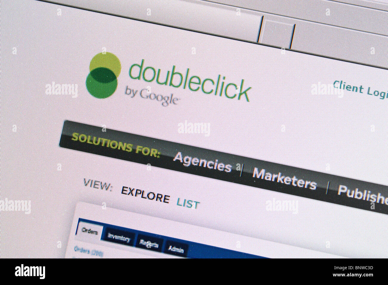 Google Doubleclick Online-marketing Stockfoto