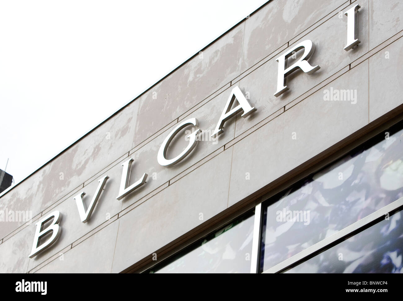 Ladengeschäft Bvlgari. Stockfoto