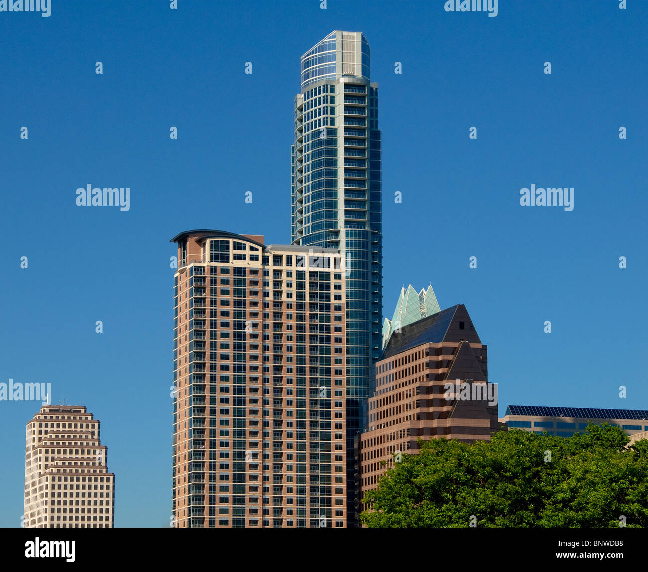 Skyline von Austin, Texas, USA Stockfoto