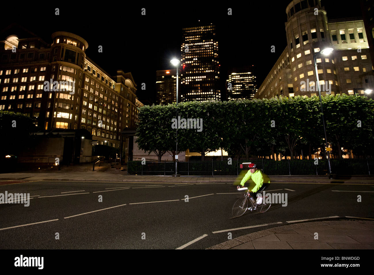 London Night Rider Stockfoto