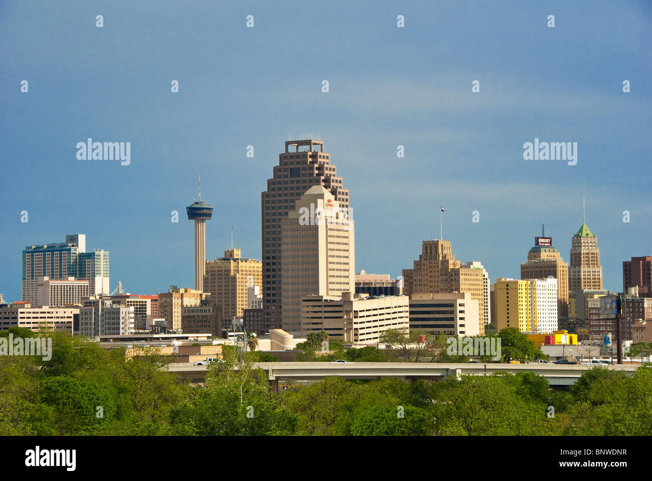 Skyline von San Antonio, Texas, USA Stockfoto