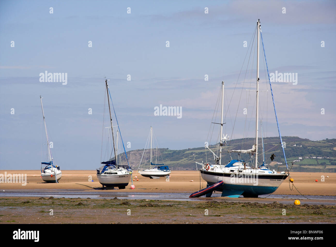 Boote, Beaumaris, Anglesey, North Wales, UK Stockfoto