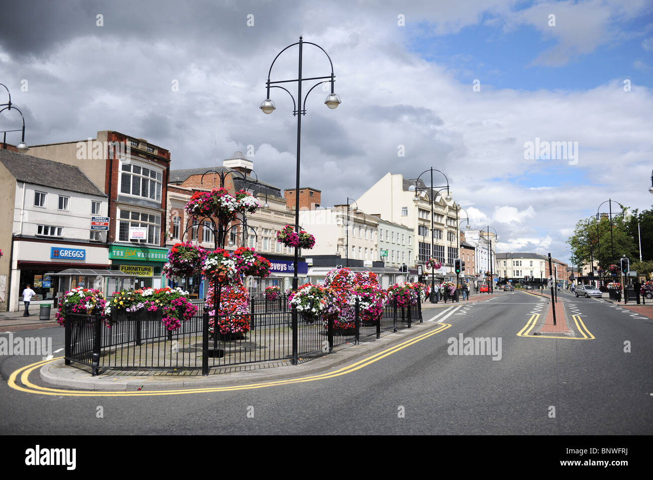 Straßentheater und Unterhaltung Stockfoto