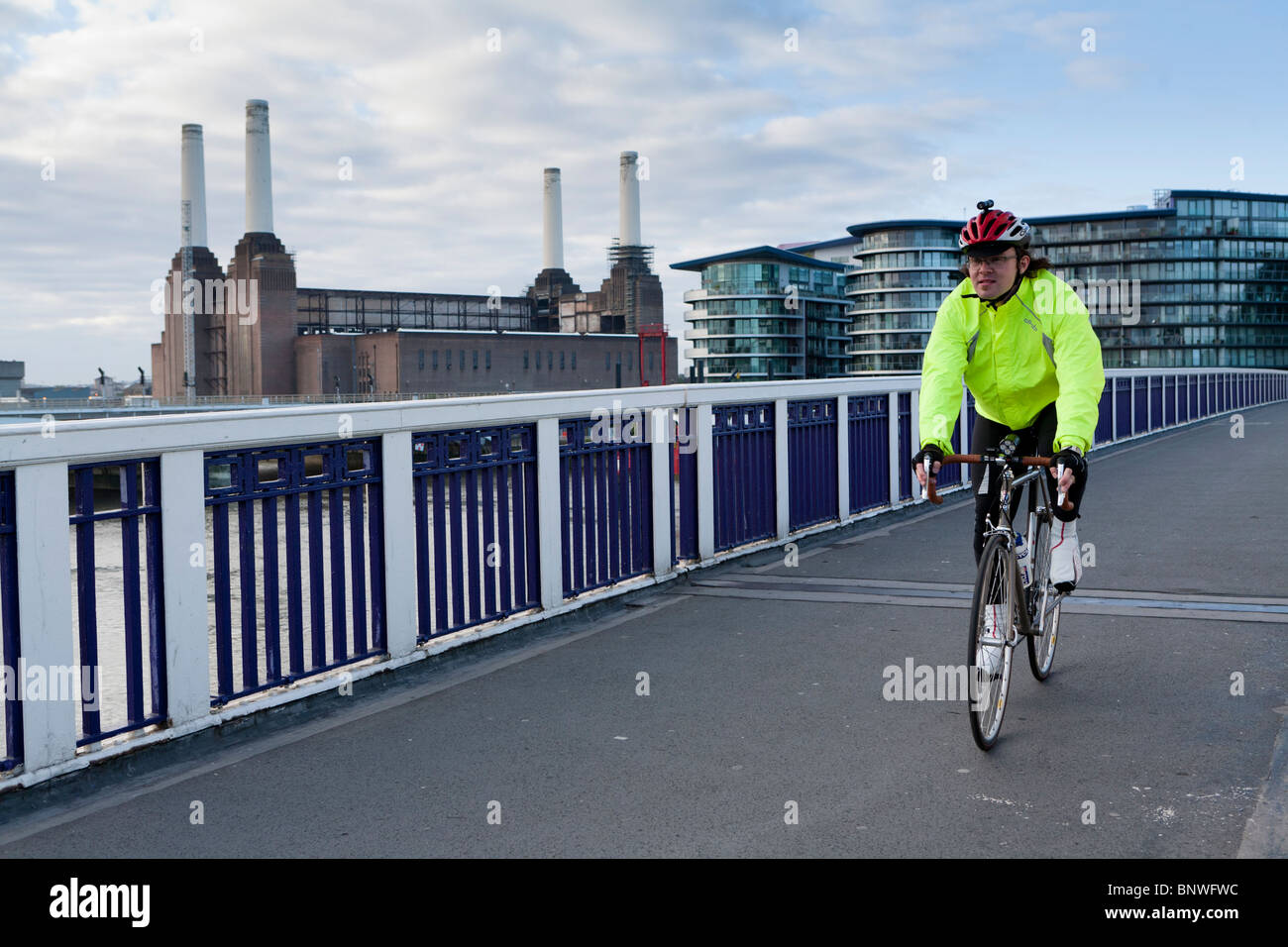 London Night Rider Stockfoto