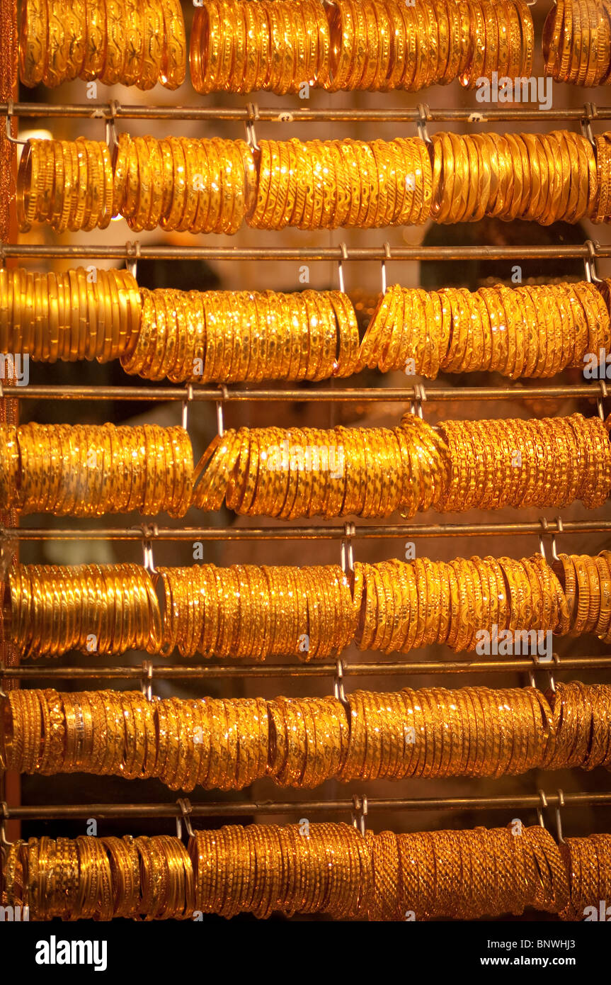 Gold Souk, Dubai, Vereinigte Arabische Emirate, Asien Stockfoto