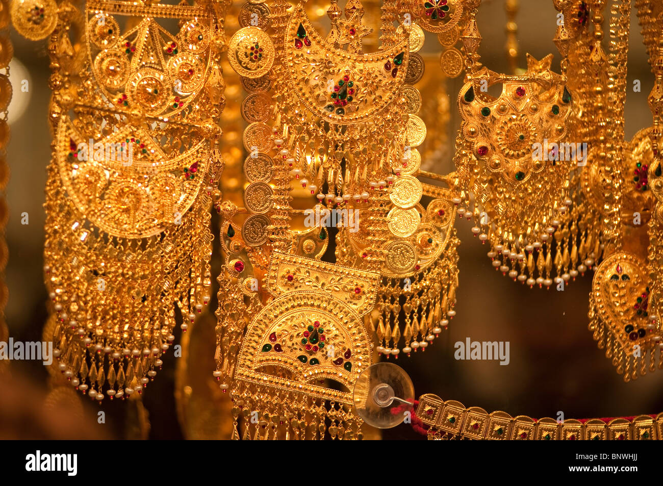 Gold Souk, Dubai, Vereinigte Arabische Emirate, Asien Stockfoto