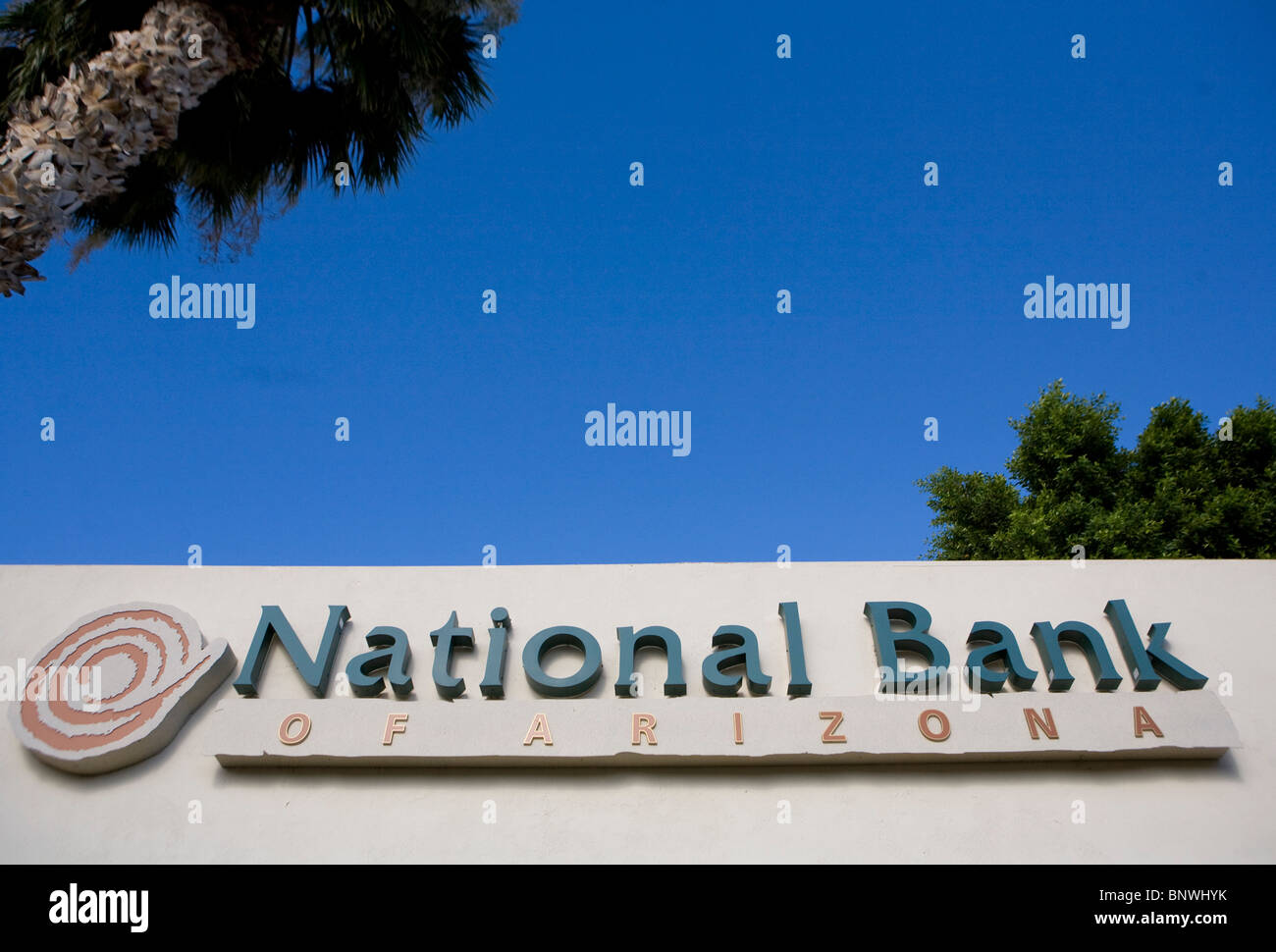 Eine Filiale der National Bank Of Arizona. Stockfoto