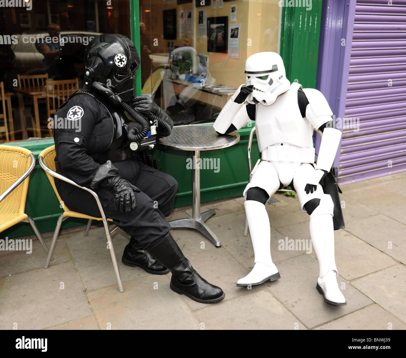 Straßentheater und Unterhaltung Stockfoto