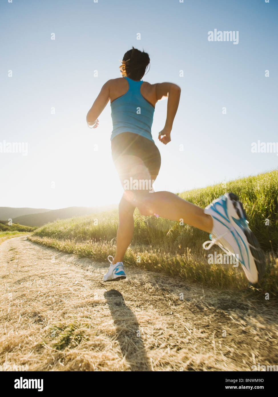 Trailrunning Stockfoto