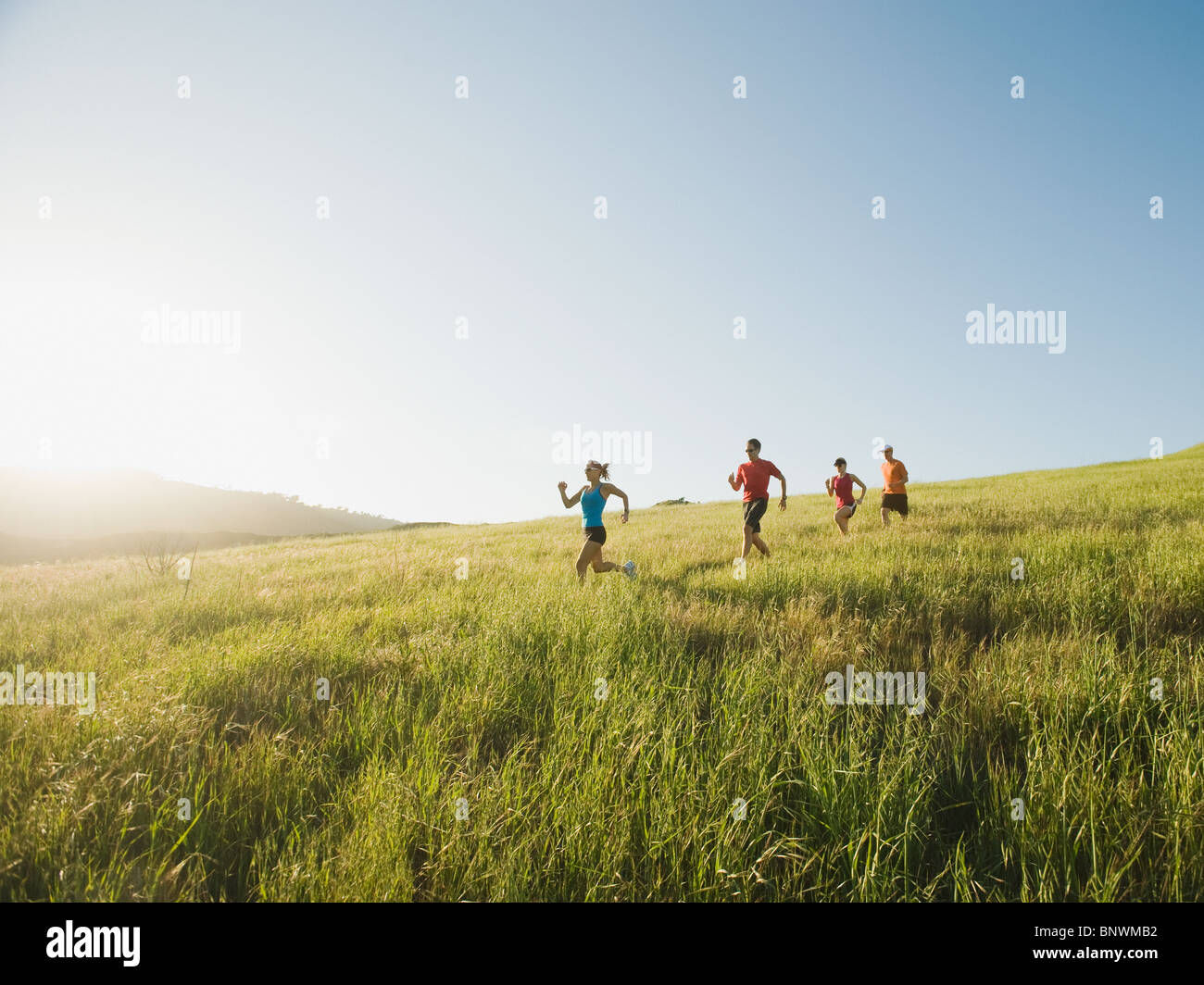 Trailrunning Stockfoto