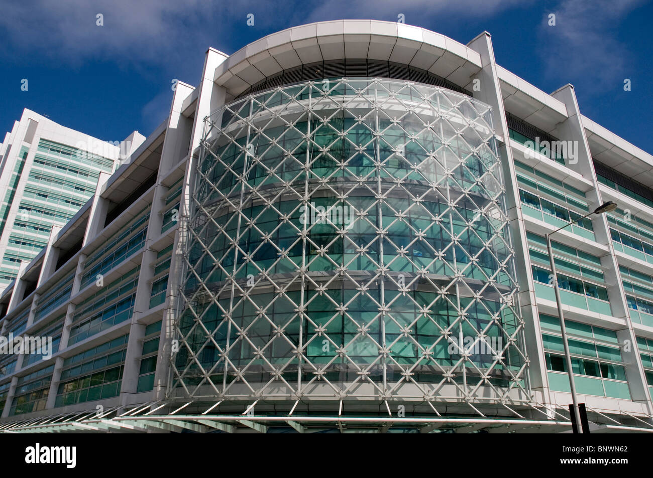 University College Hospital (UCH), Euston Road, Euston Road, Gower Weg, Tottenham Court Road, Gower Street, London, UK Stockfoto