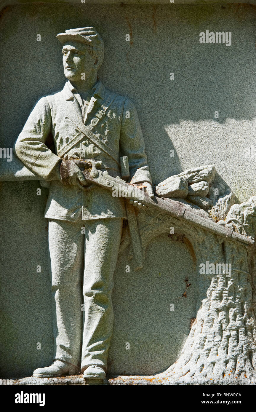 Statue von Unionssoldaten auf Vicksburg nationaler militärischer Park Stockfoto