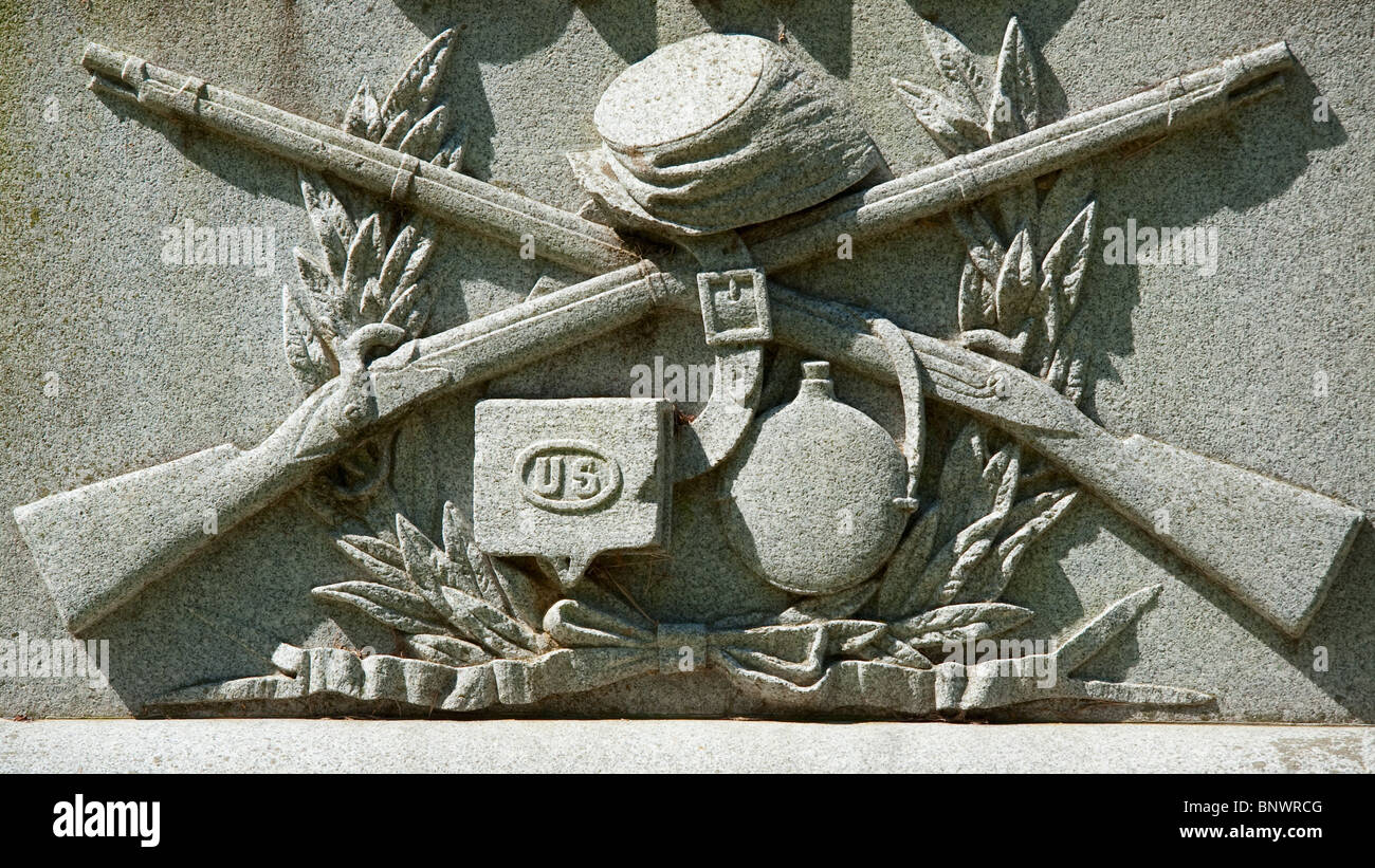 Denkmal in Vicksburg nationaler militärischer Park Stockfoto