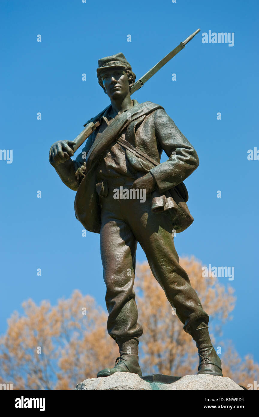 Statue von Unionssoldaten auf Vicksburg nationaler militärischer Park Stockfoto