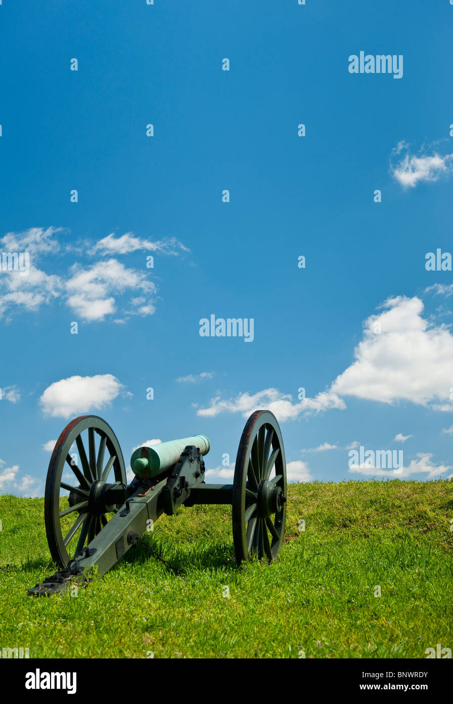 Kanone auf Vicksburg nationaler militärischer Park Stockfoto