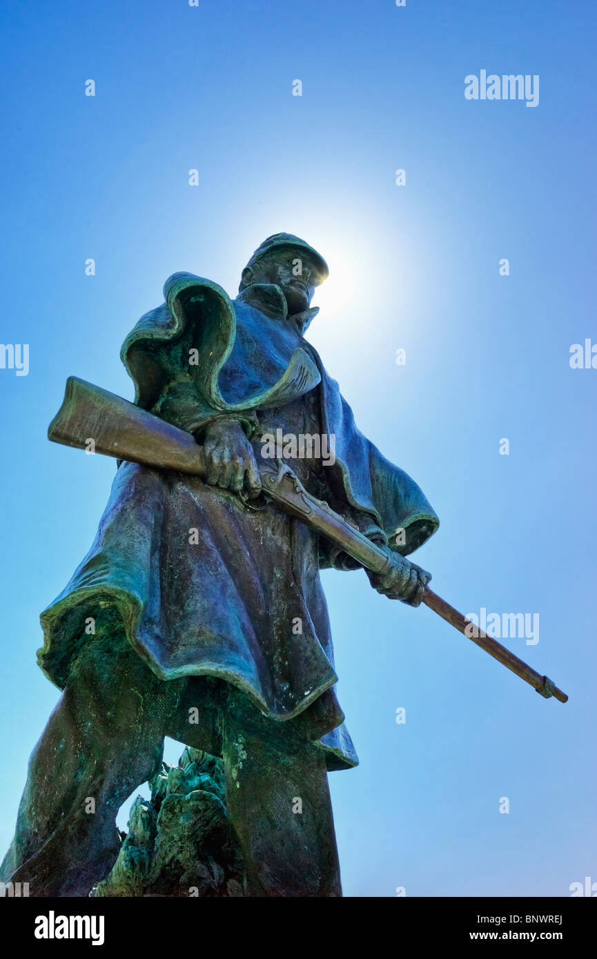 Statue eines Soldaten bei Vicksburg nationaler militärischer Park Stockfoto