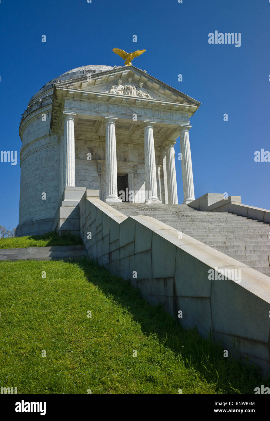 Illinois Denkmal in Vicksburg nationaler militärischer Park Stockfoto