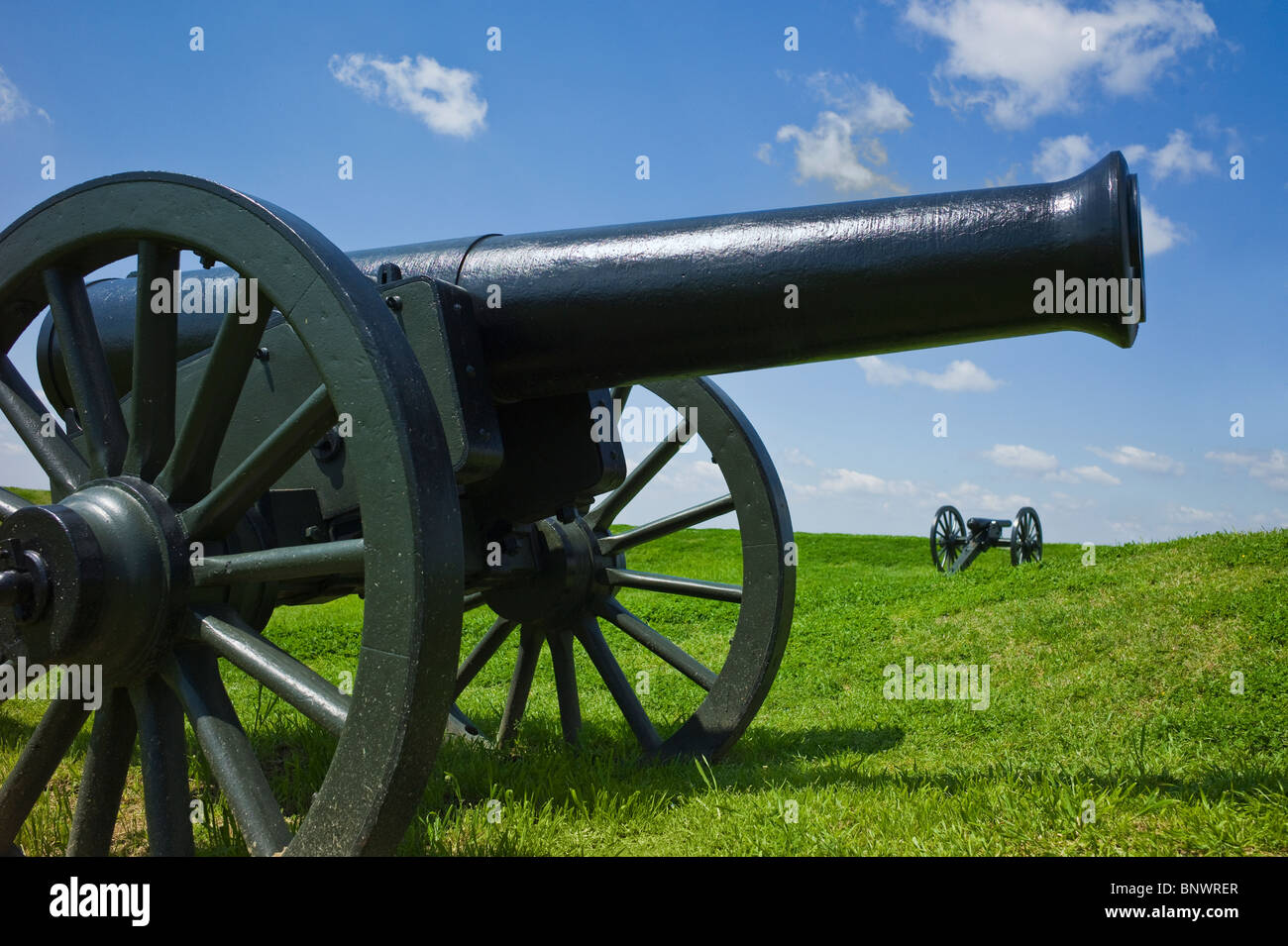 Kanone auf Vicksburg nationaler militärischer Park Stockfoto