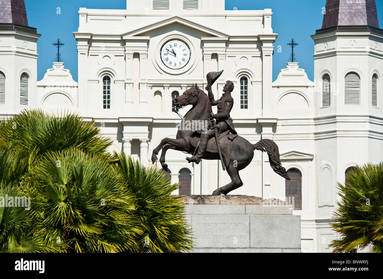 Statue von Andrew Jackson Stockfoto