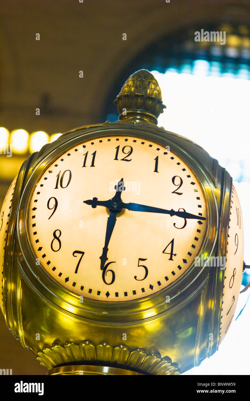 Uhr im Grand Central Station Stockfoto