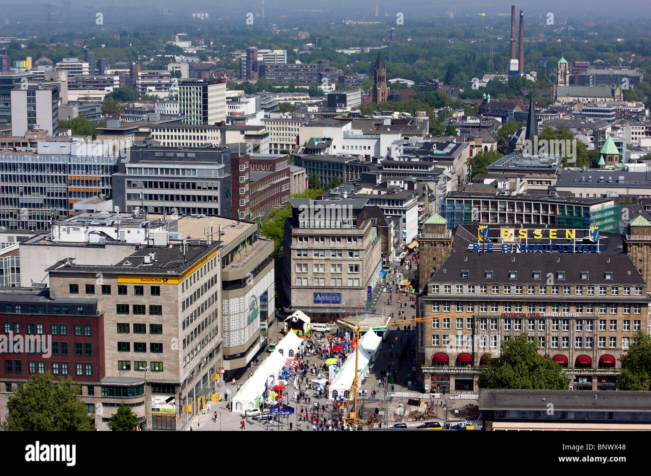 Stadt Zentrum von Essen, Ruhr und Umgebung, Deutschland, Europa. Stockfoto