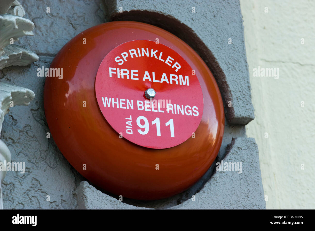 Typische Feueralarm Glocke in San Francisco Stockfoto