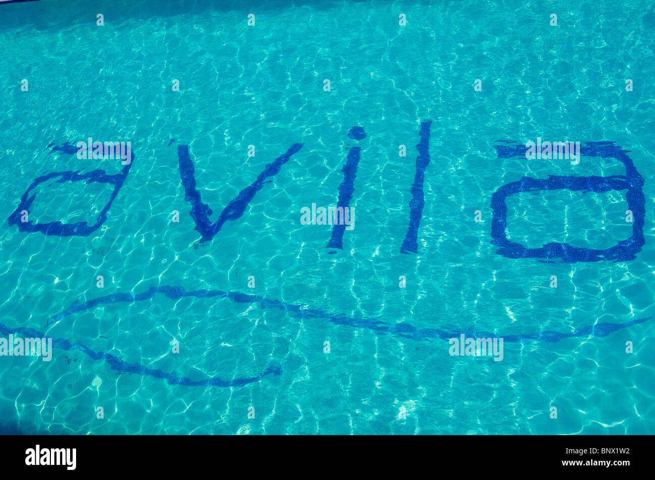 Avila Beach Resort Pool, Willemstad, curacao, niederländische antillen karibik Stockfoto