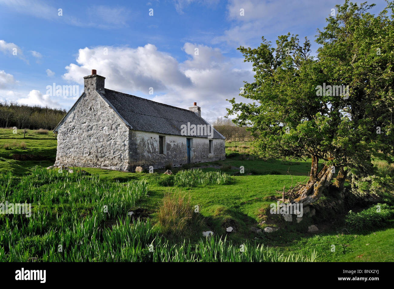 Aufgegeben von Crofter Hütte auf der Isle Of Skye, innere Hebriden, Schottland, UK Stockfoto