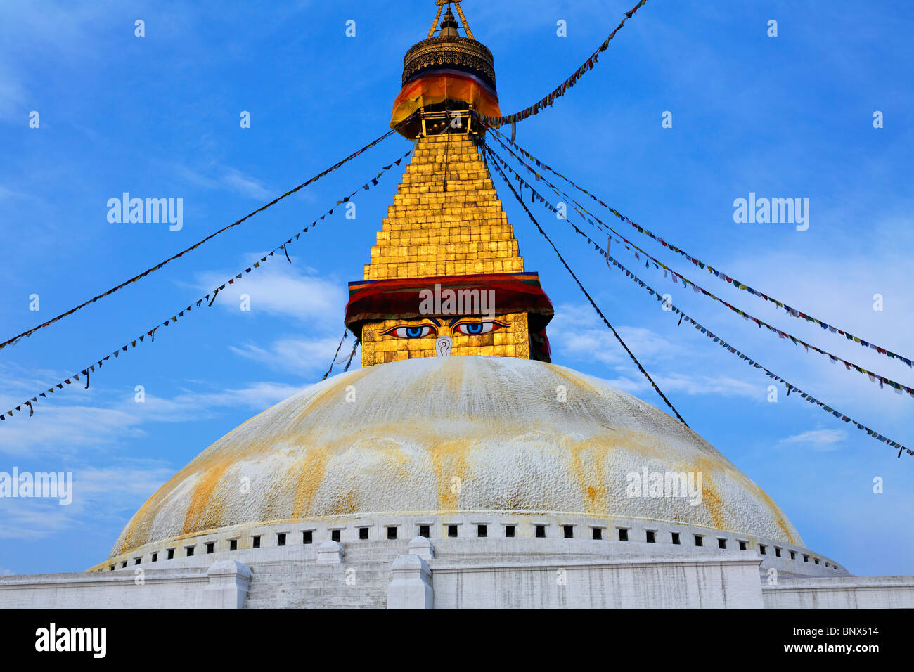 Nepal - Kathmandu - Bodhnath stupa Stockfoto